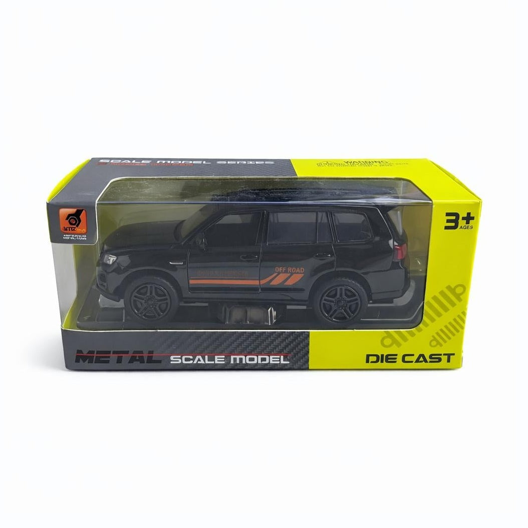 Masinuta metalica SUV negru off-road, die cast, 15.5x7 cm