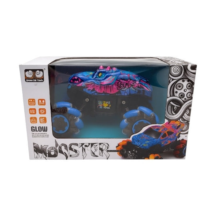 Masinuta Monster Glow RC, 30x20 cm, Lumini, Muzica, Efecte Glow