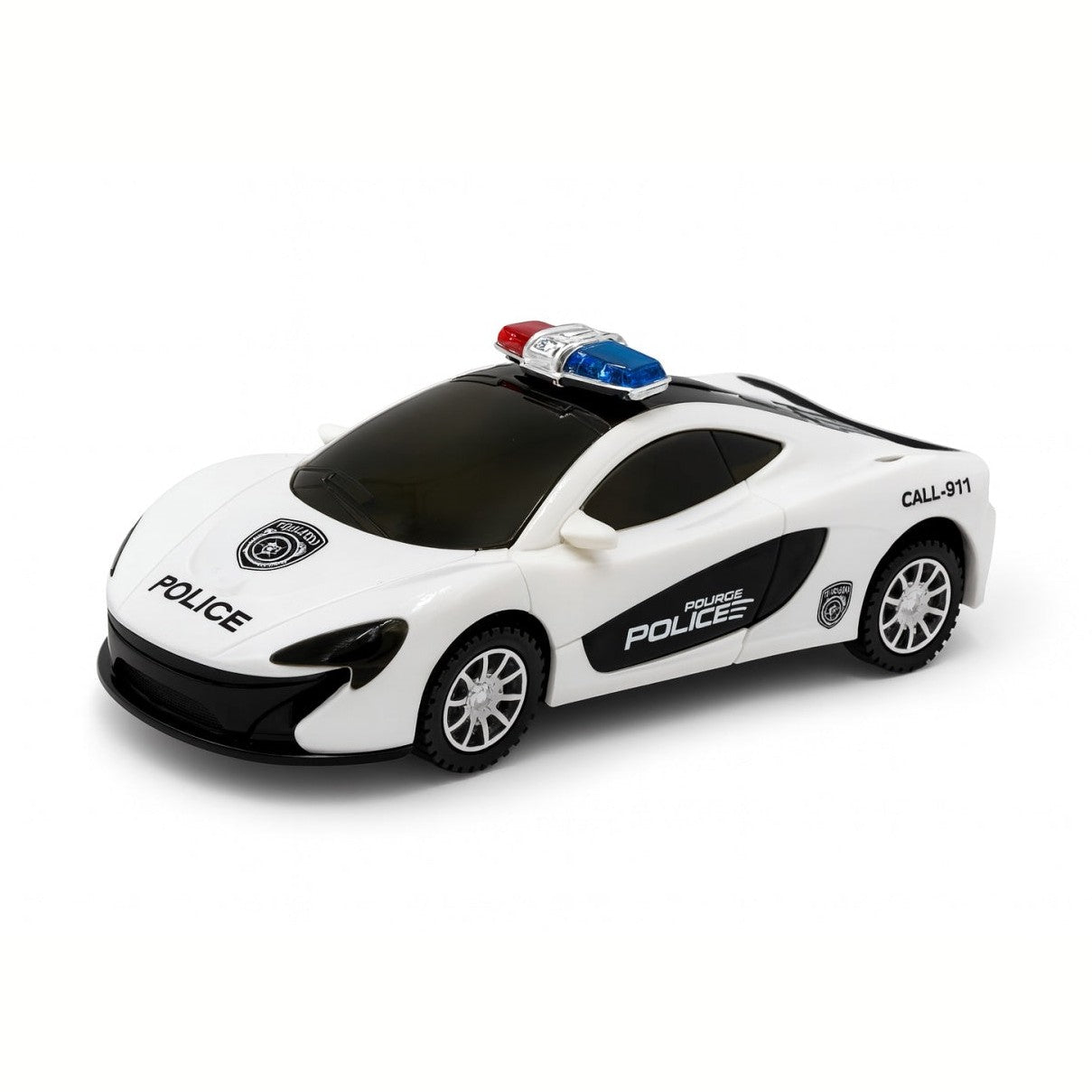 Masinuta Politie cu Lumini 3D , Model Sport, Usile Se Deschid, 22x10 cm