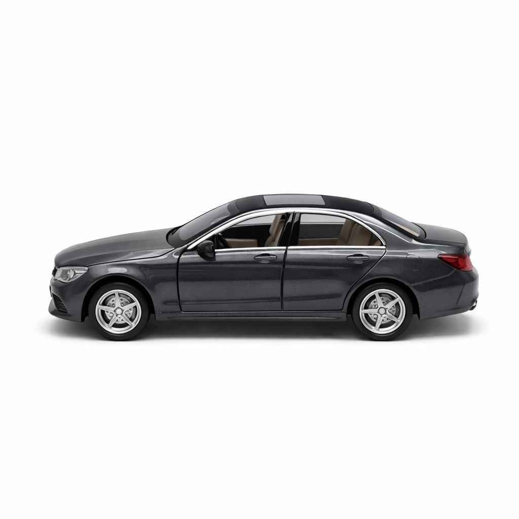 Masinuta sedan aliaj metalic scara 1:32, negru metalizat, 4 usi, 6 ani+