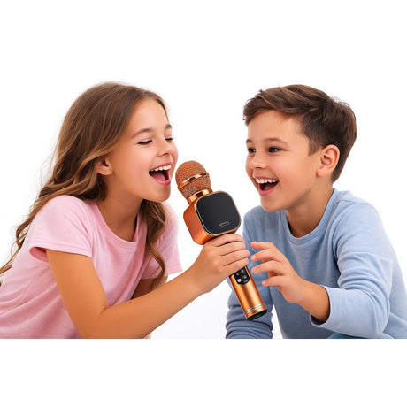 Microfon Fara Fir Q009 Rosu Karaoke HIFI Speaker Bluetooth , Functii Inregistrare SD USB