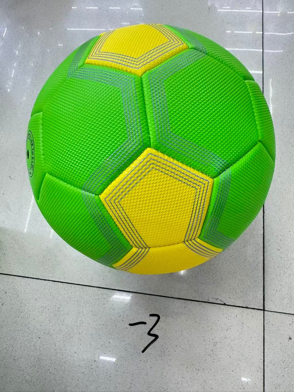 Minge fotbal verde și galben, mărime standard pentru copii și adulți