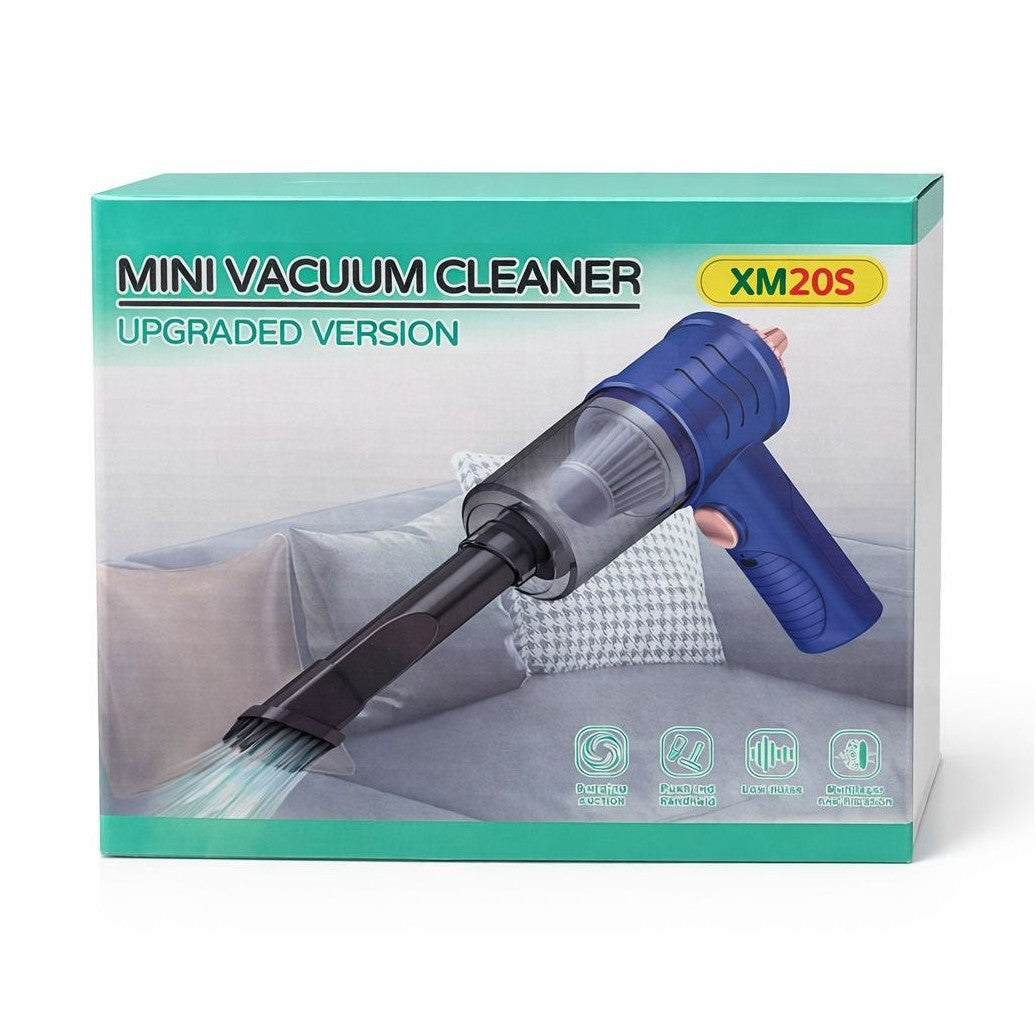 Mini aspirator portabil fara fir pentru birou si masina, model XM20S