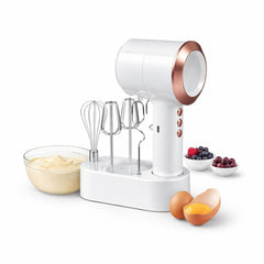 Mixer electric 3 in 1 cu suport si accesorii pentru mixare, batere si framantare
