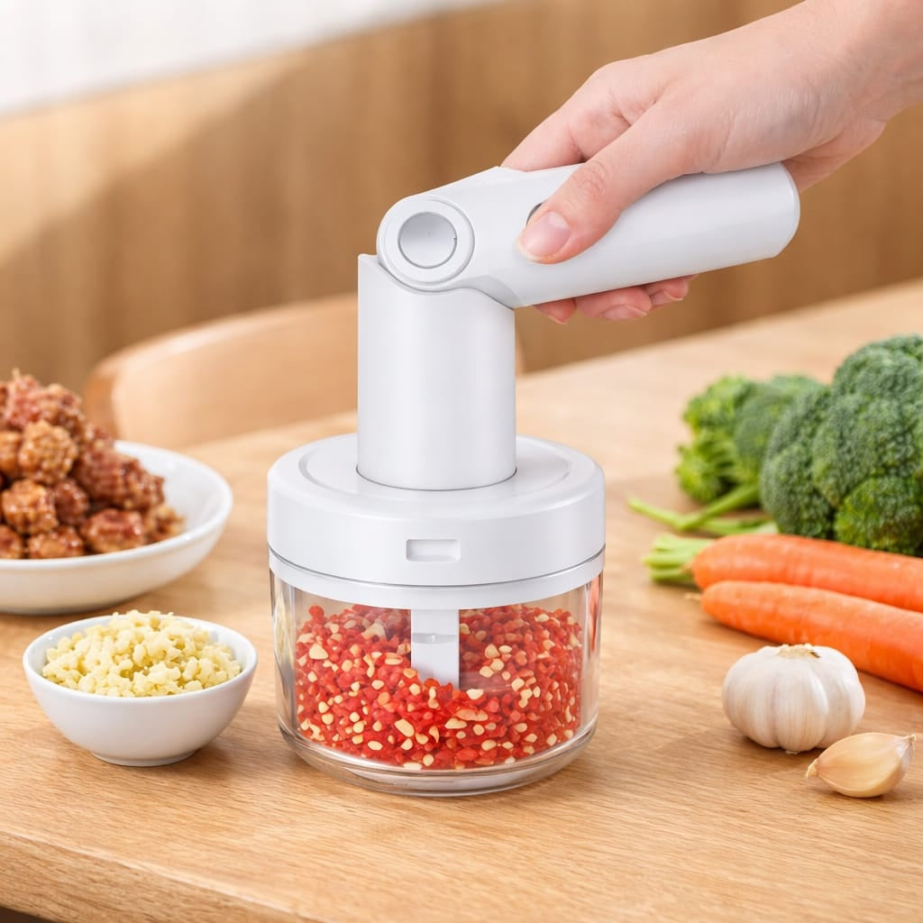 Mixer electric pentru bucătărie, alb, din plastic, portabil, eficient