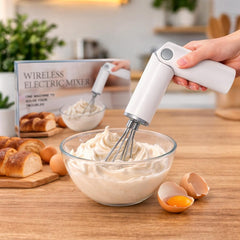 Mixer electric portabil fără fir pentru bucătărie, usb, culoare alb