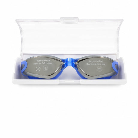 Ochelari de inot copii albastri reglabili cu dopuri de urechi din silicon anti-fog UV