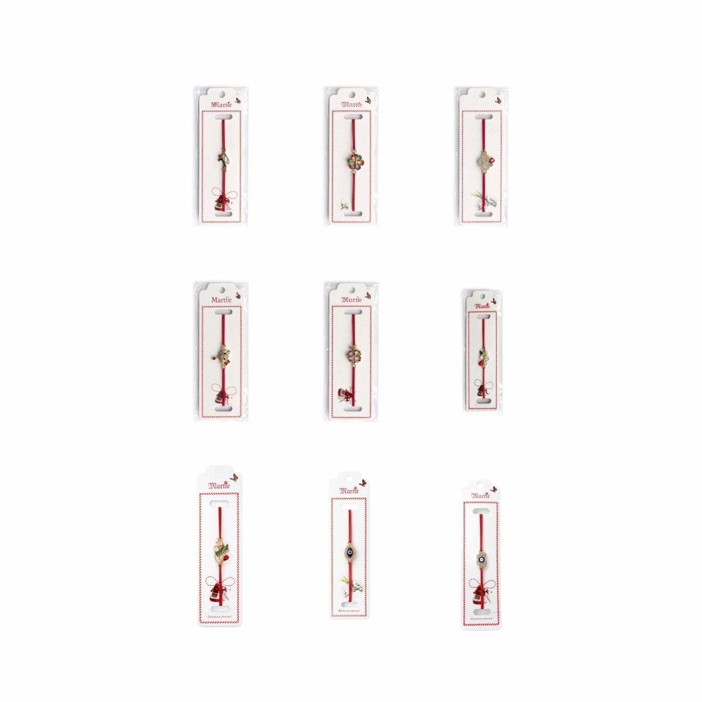 Oferta 9 Seturi a cate 24 Bratari Martisor reglabile, diverse modele, Cadou 1 Martie