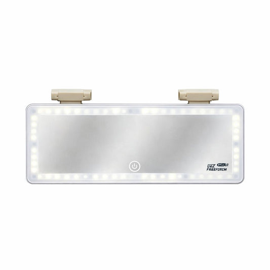 Oglinda auto pentru parasolar cu iluminare LED, touch si alimentare USB