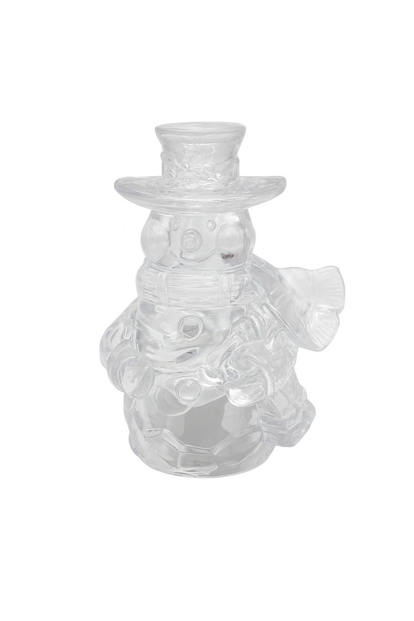 Om de zapada decorativ transparent cu lumini LED , baterii incluse, 9.5x5cm