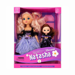 Păpușă Fashion Dream Natasha cu Mini Păpușă, Model Aleatoriu – Jucărie pentru Fetițe, 3+ Ani
