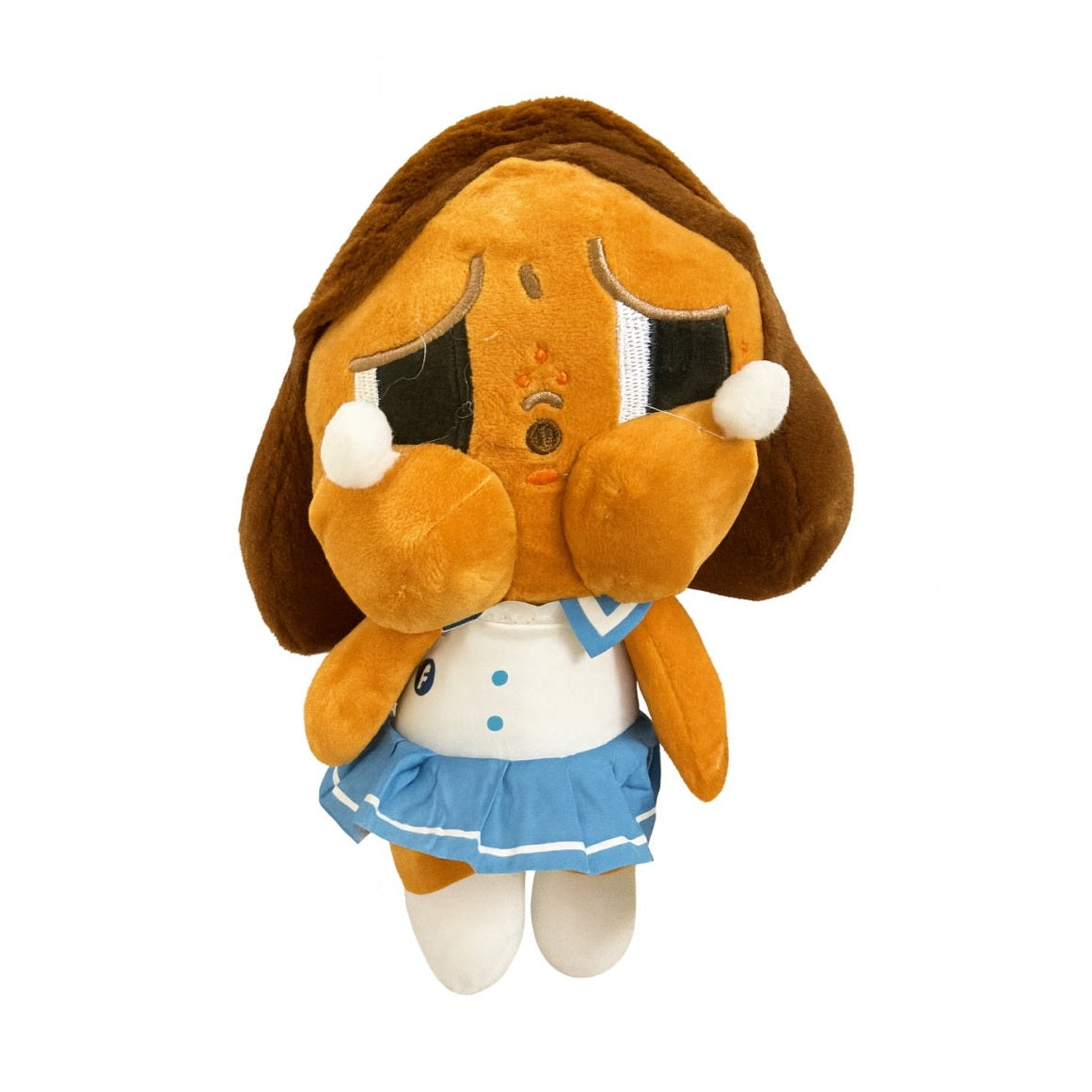 Papusa Plus Tristuta cu Rochita Albastra 20 cm , Jucarie Emo Cute