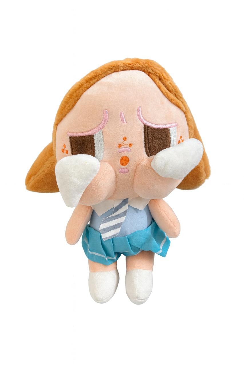 Papusa Plus Tristuta Uniforma Albastra 20 cm , Jucarie Kawaii Emotion Doll