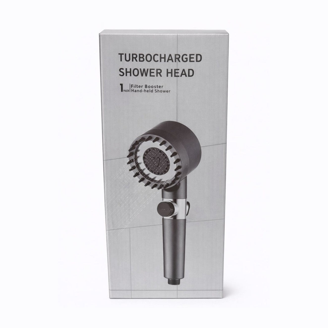 Para dus turbo cu filtru si presiune mare, cap de dus economic cu buton oprire apa