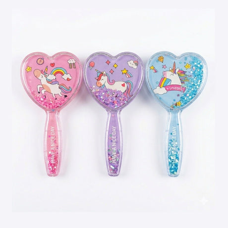 Perie de Păr 15cm , inimioara cu Unicorn– Descurcare Delicată, Diverse Modele