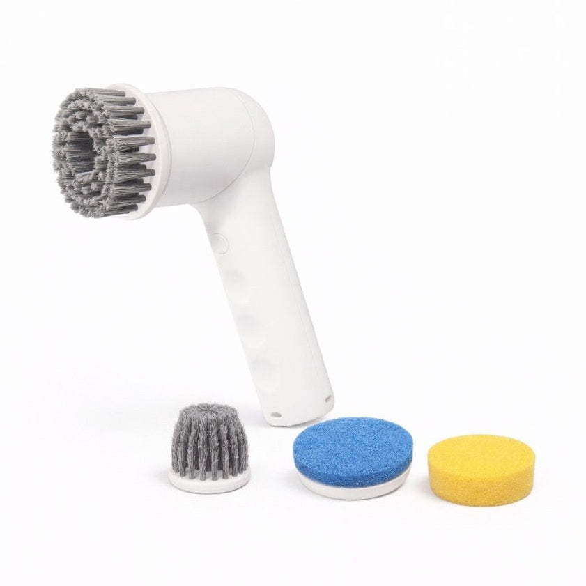 Perie electrica de curatare 4 in 1, rotatie 360°, accesorii multiple, reincarcabila