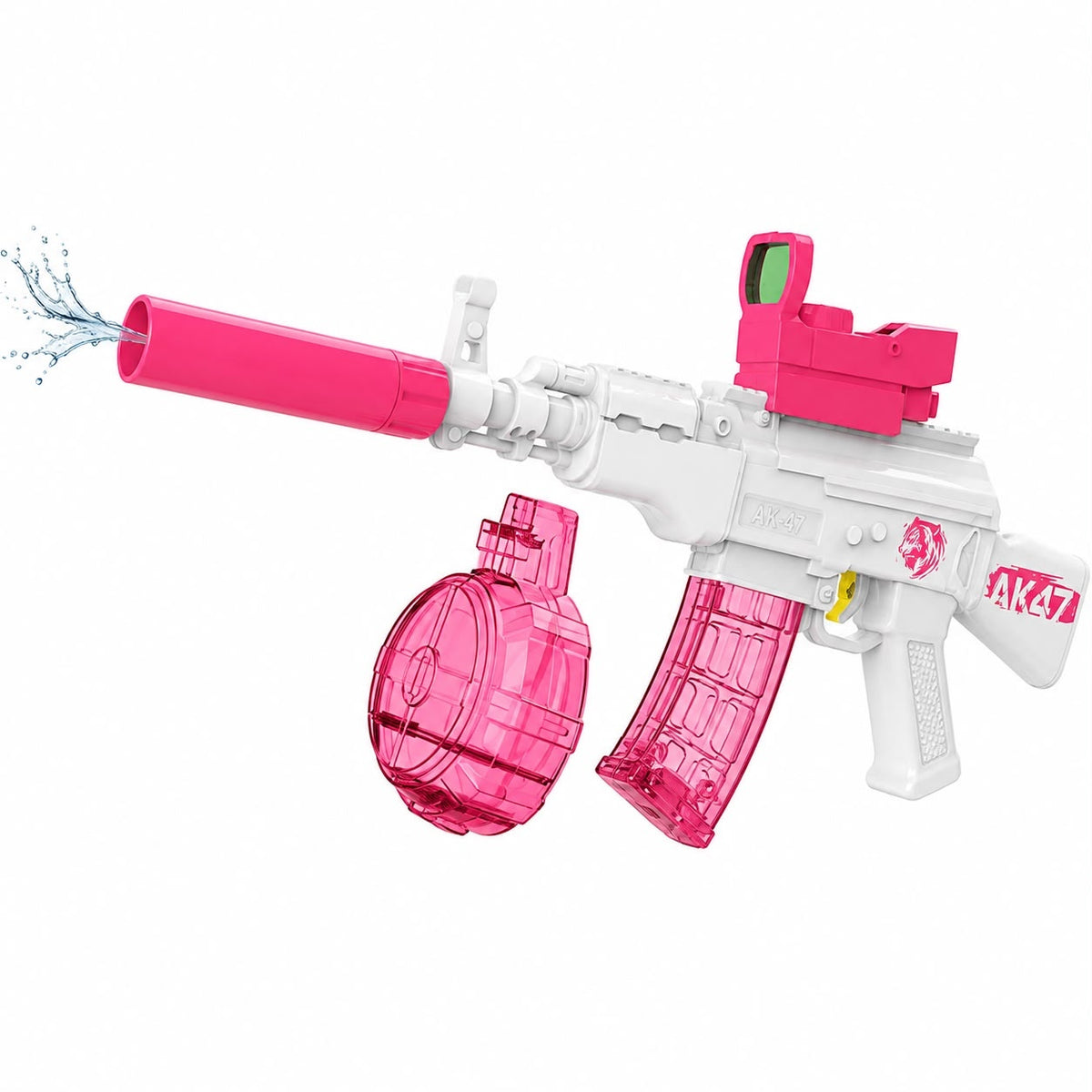 Pistol cu Apă AK47 pentru Copii 3+, Rezervor Mare 550 ml, Rază 8-10 m, Model Aleatoriu
