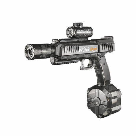 Pistol electric cu apa gri pentru copii cu lumini si rezervor reincarcabil