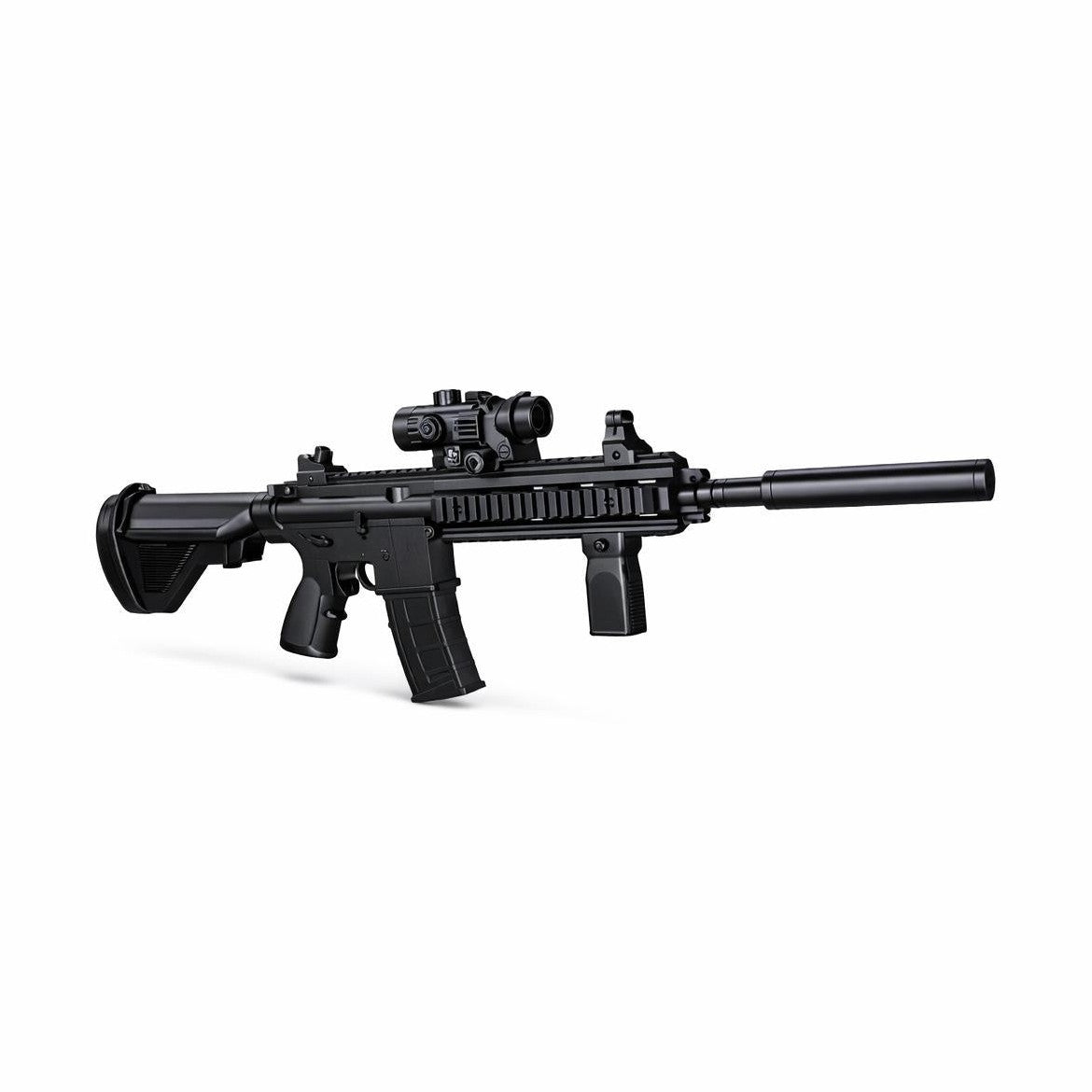 Pistol electric de jucarie BLG-057 cu efecte sonore si luminoase