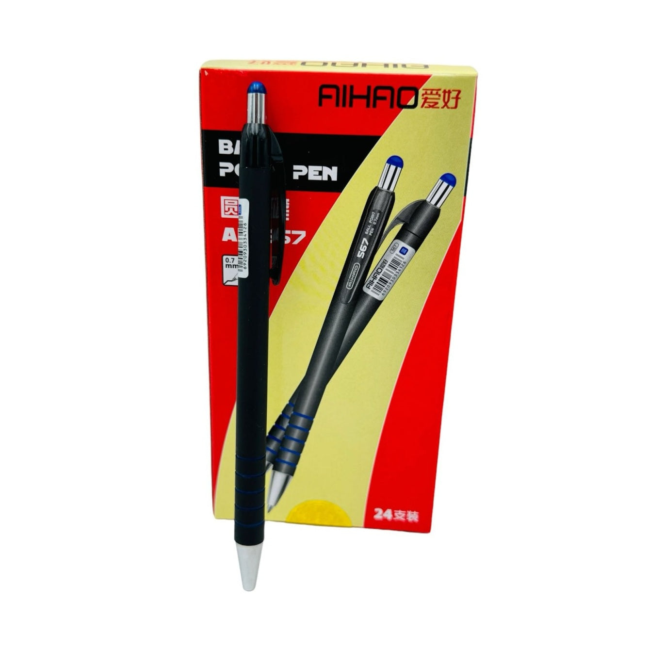 Pix Aihao Click AH-567, 0.7mm, Albastru , pentru Birouri si Scoli,