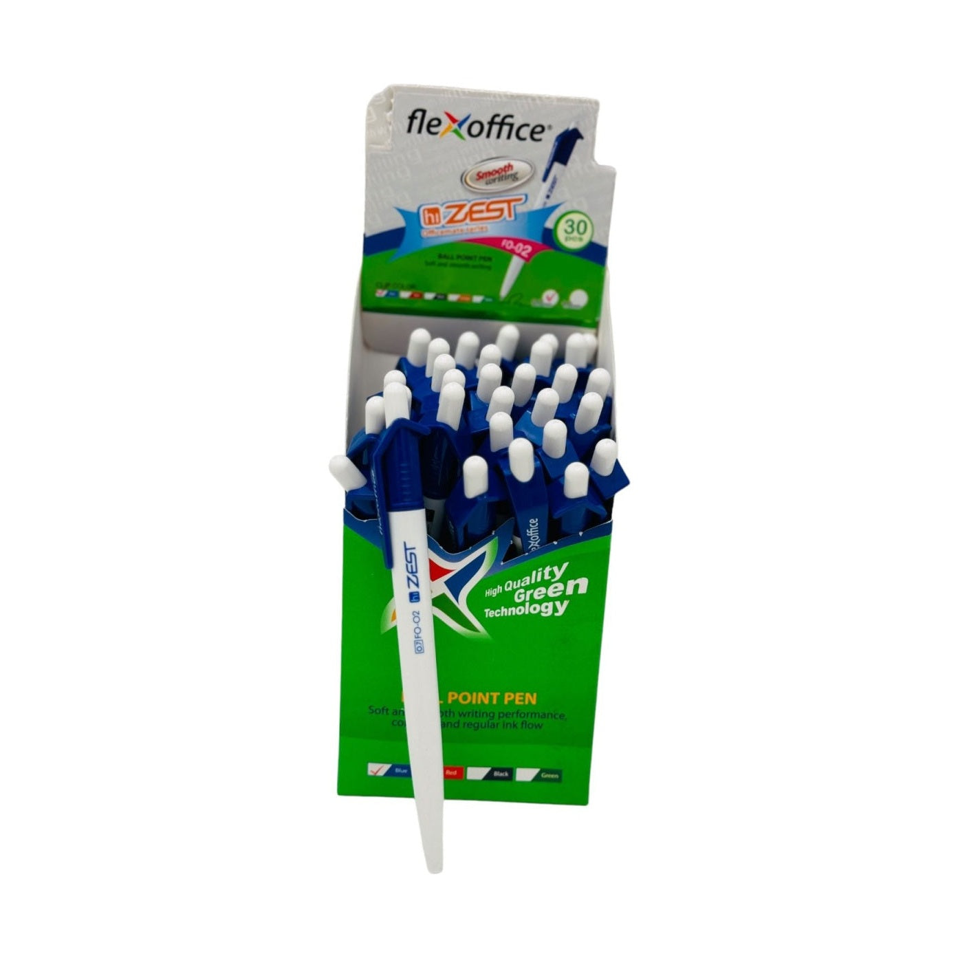 Pix Flexoffice Zest, albastru - pix ergonomic pentru birou, scoala si scris zilnic,