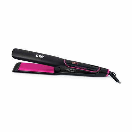 Placă profesională pentru îndreptat părul GW-7786, 980°F, Negru cu Roz