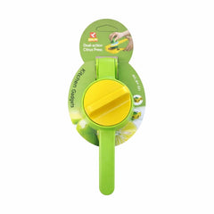 Presă Citrice Duală din Plastic, Ușor de Folosit, Culoare Verde și Galben