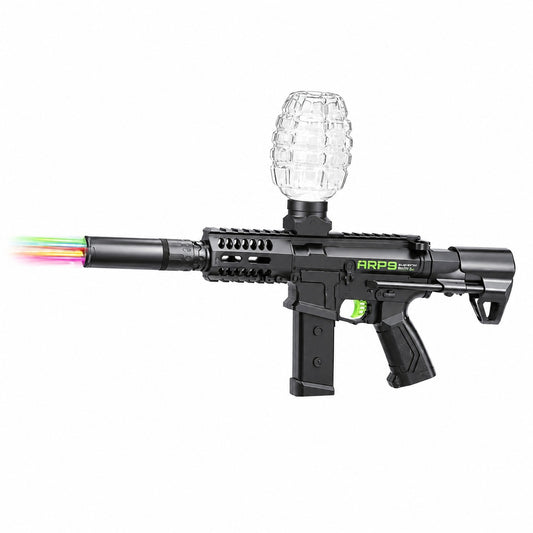 Pusca de Jucărie Electrică ARP9 cu Bile de Apă – 35 cm, Reîncărcabilă, Tragere Automată Rapidă