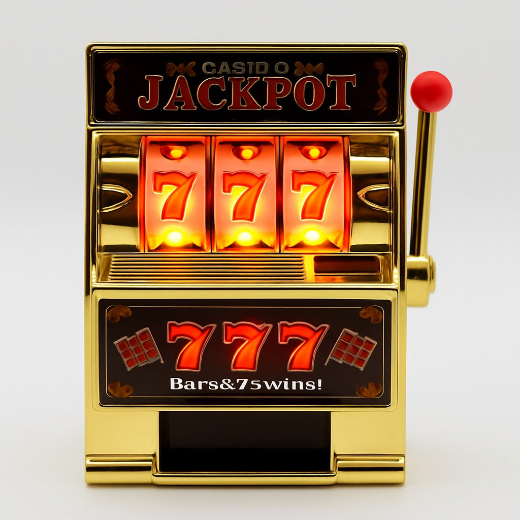 Pusculita Slot Machine Jackpot , aparat casino mini, jucarie cu maneta
