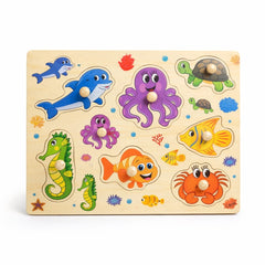 Puzzle Incastru din Lemn Educativ pentru Copii – Modele Diverse, 29x22cm