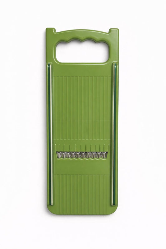 Răzătoare de bucătărie tip mandolină, plastic Verde, control ergonomic