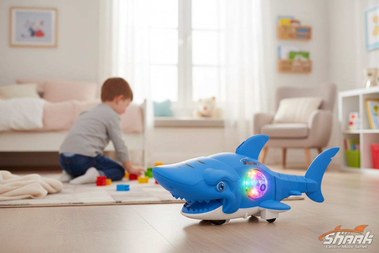 Rechin Electric cu Lumini si Muzica , 21 cm, Electric Music Series