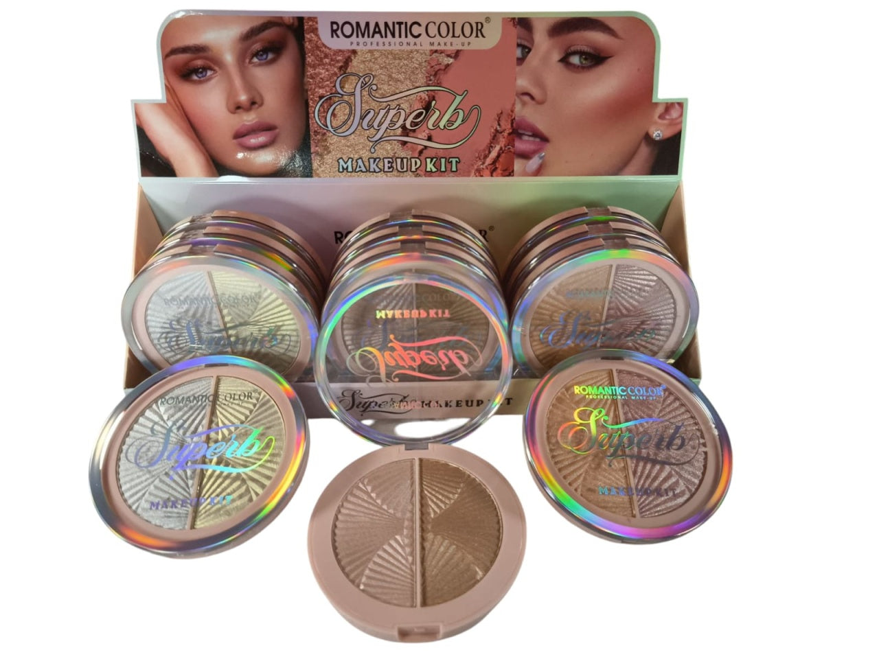 Romantic Color - Kit Blush 2 Nuante Machiaj Profesional pentru Un Look Fresh si Natural