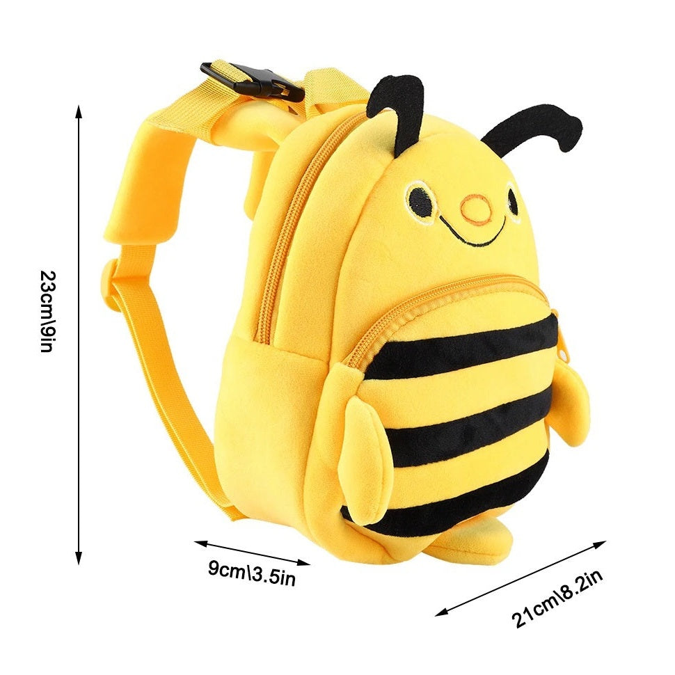 Rucsac plus copii model albina, 23x21 cm, moale si usor, ideal pentru gradinita (95 caractere)
