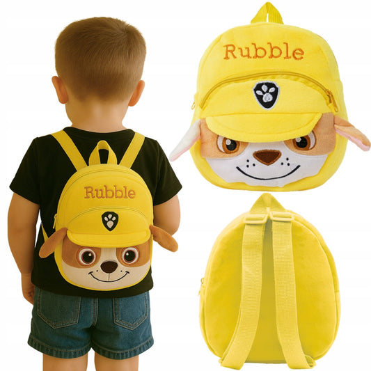 Rucsac Plus Rubble 23x19CM , Ghiozdan Patrol pentru Copii, Super Moale