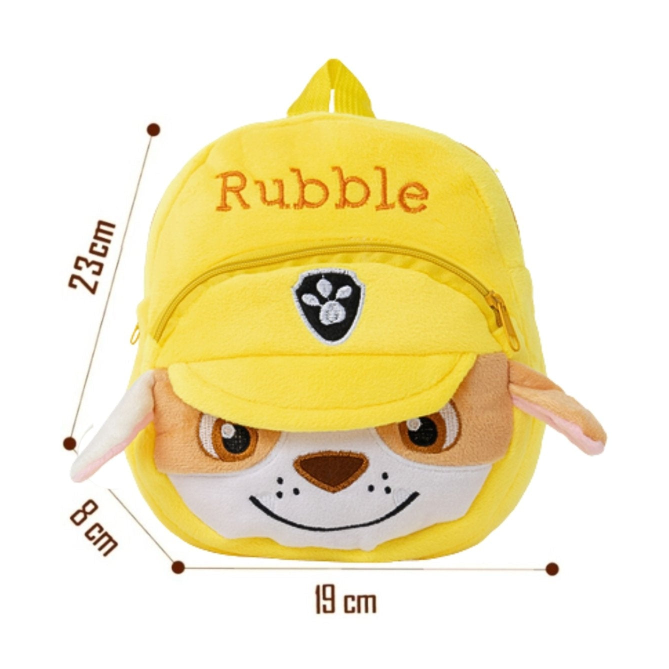 Rucsac Plus Rubble 23x19CM , Ghiozdan Patrol pentru Copii, Super Moale