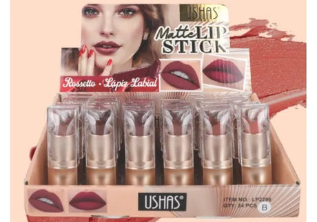Ruj Matte USHAS Rossetto 3.8g , Culoare Intense si Finisaj Mat de Lunga Durata