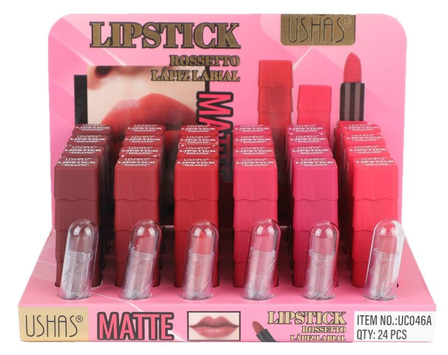 Ruj Matte USHAS Rossetto 3.8g , Culoare Intense si Finisaj Mat de Lunga Durata