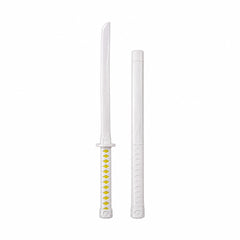 Sabie cu teacă și lumini LED, cu detalii galbene, 67 cm – sabie de jucărie din plastic