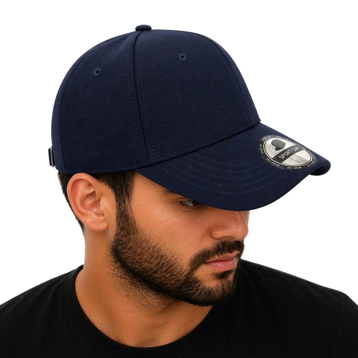 Sapca bleumarin reglabila unisex, stil casual simplu
