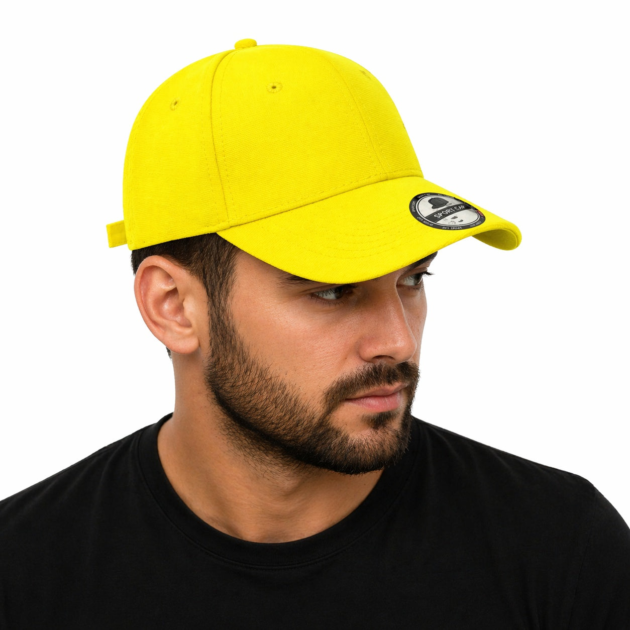 Sapca galben neon reglabila unisex, stil casual