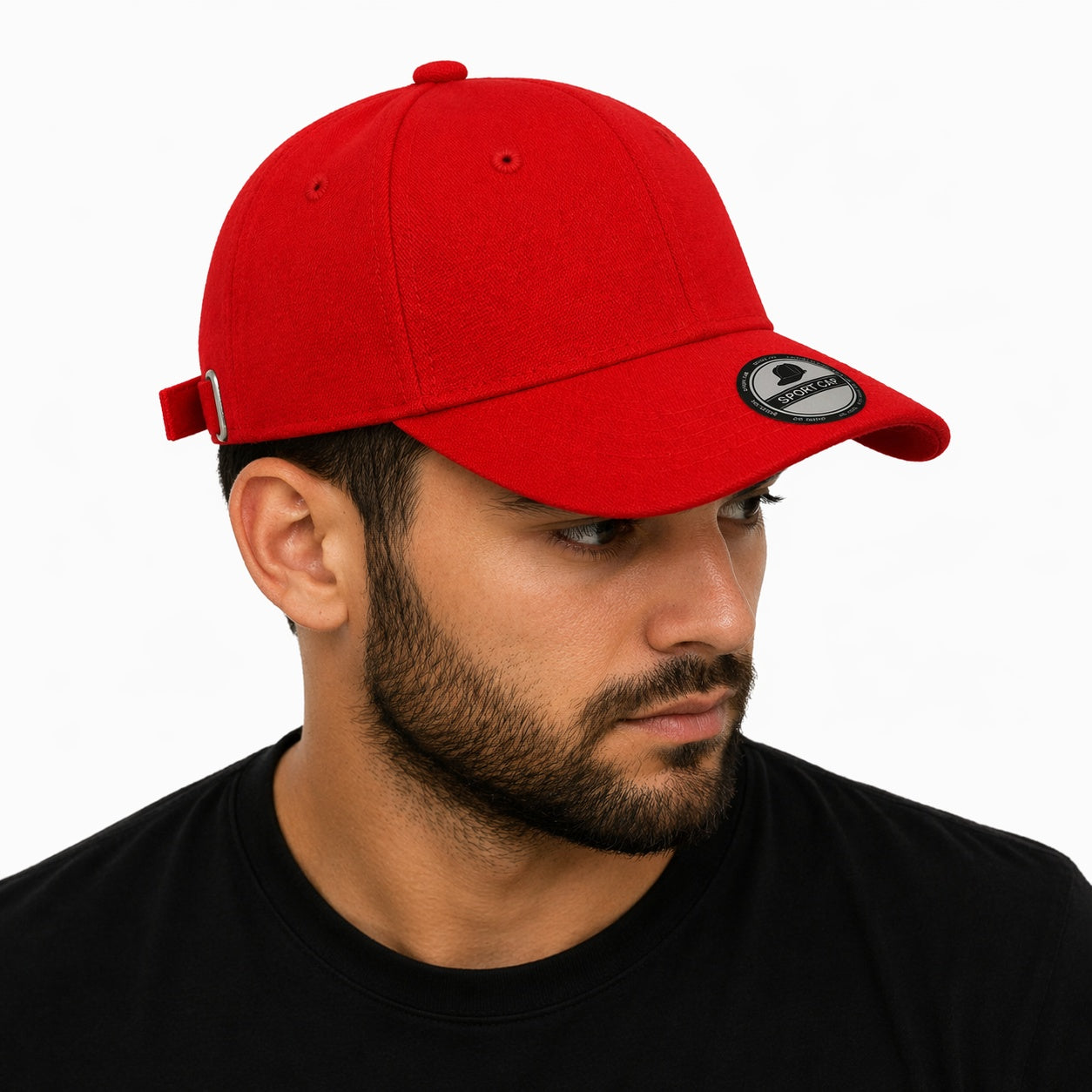 Sapca rosie reglabila unisex, stil casual