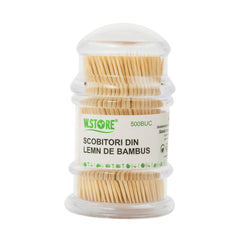 Scobitori din Lemn de Bambus W.Store, 500 buc, Rezistente si Naturale