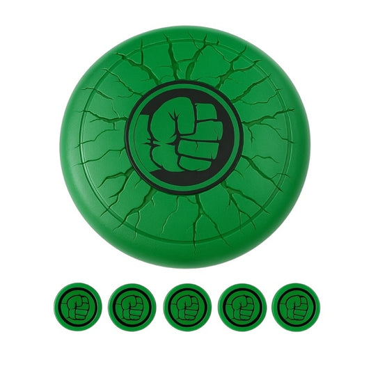 Scut de Joaca Verde cu lansator discuri , Design Cracked Punch , 30x17 cm