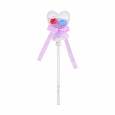 Set 10 baghete cu lumini LED roz deschis in forma de inima pentru copii