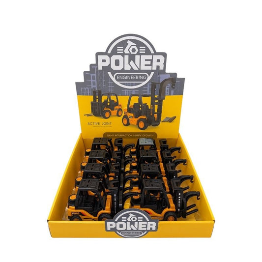 Set 10 Stivuitor jucarie mecanic , utilaj logistic pentru copii 3+