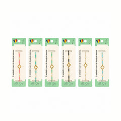 Set 12 Brățări cu Pandantiv Trifoi Decupat, Reglabile, Multicolore