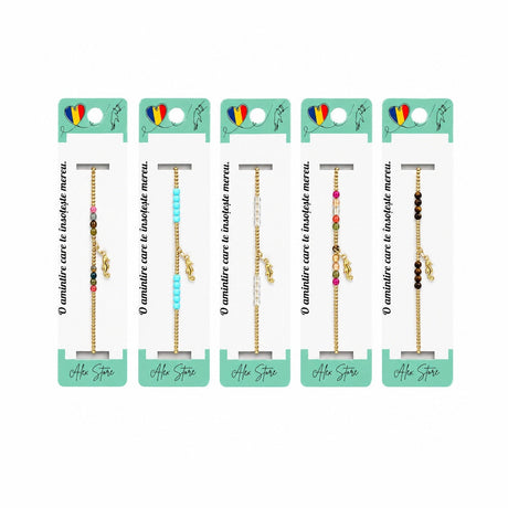 Set 12 Brățări de Mână Reglabile cu Pandantiv Căluț de Mare – Brățări Elegante cu Mărgele Colorate