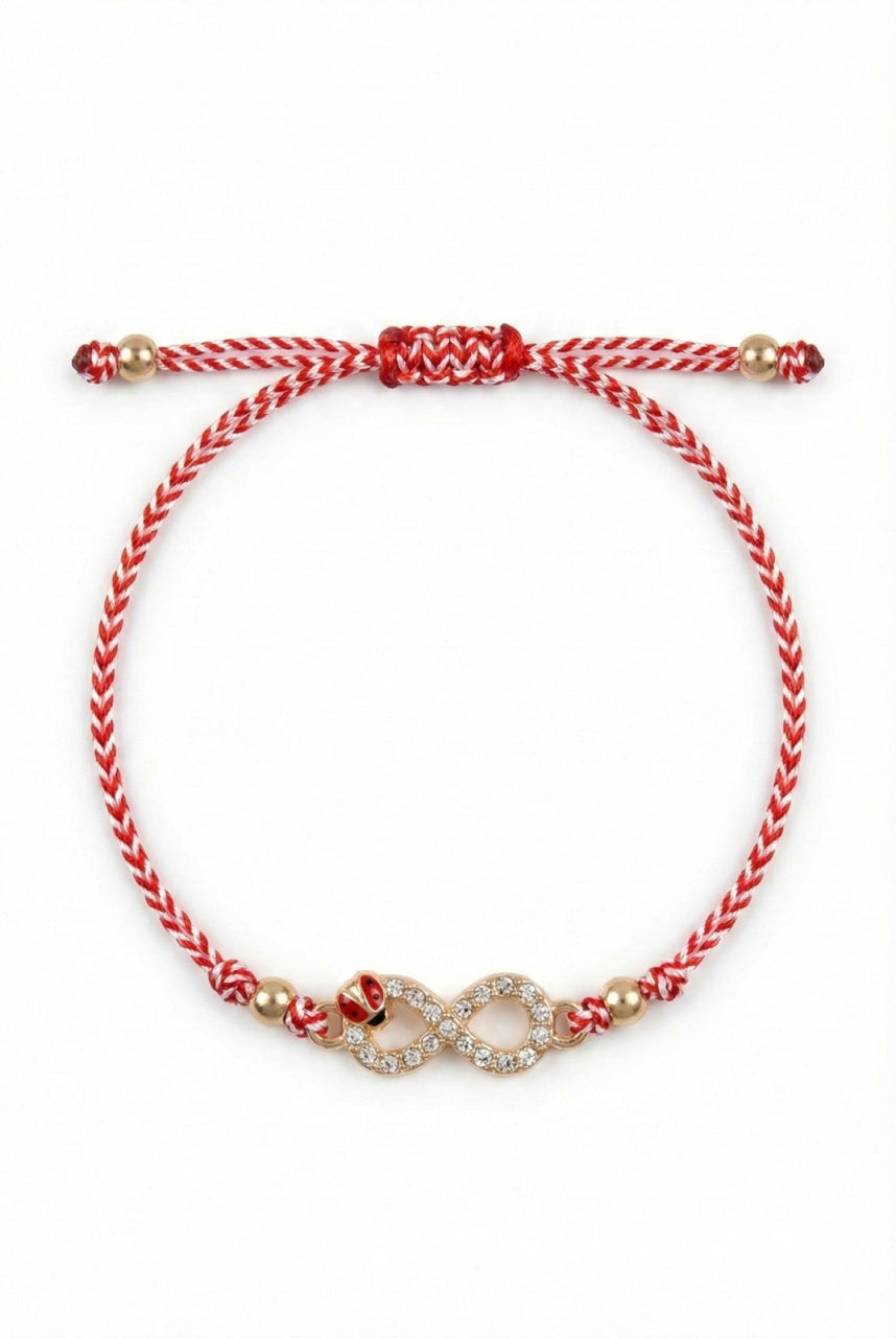 Set 12 bratari Martisor reglabile, Infinit cu gargarita, Cadou 1 Martie