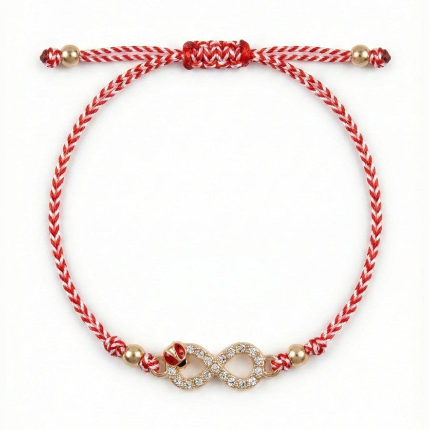 Set 12 bratari Martisor reglabile, Infinit cu gargarita, Cadou 1 Martie